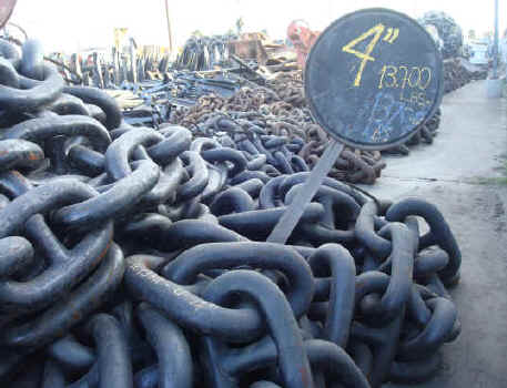 Anchor 8MM LONG LINK ANCHOR MOORING CHAIN GALVANISED GRADE 30 TO DIN 763 PER METER 